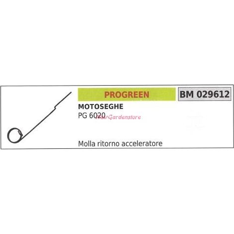 Molla ritorno acceleratore PROGREEN motosega PG 6020 029612