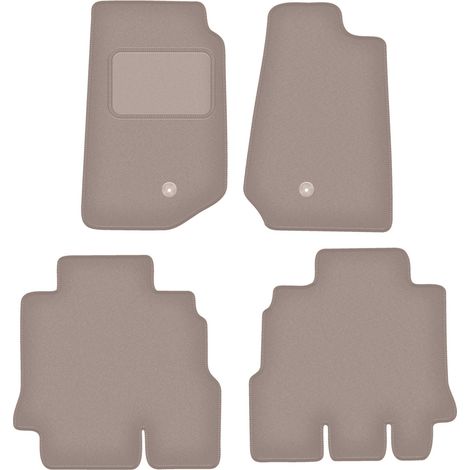 Alfombrillas de terciopelo para Jeep Wrangler III JK todoterreno (2006-2017) beige (1/5)