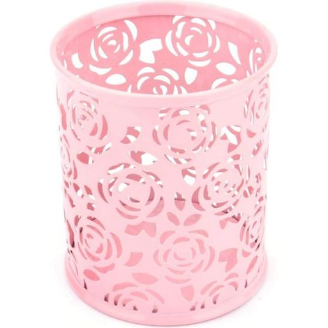 Un porte-stylo en forme de rose évidée, adapté au bureau, à l'école et à la maison. (1/5)