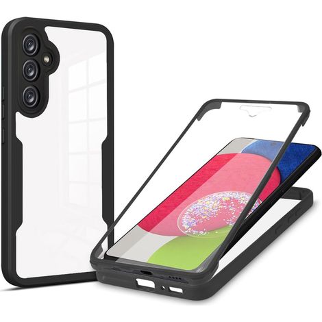 Coque pour Xiaomi Poco X8 Pro Max, Protection D'écran Intégrée Housse Antichoc Militaire Double Face, Case Bumper Anti-Rayures en Silicone Transparent à 360°, Noir (1/5)