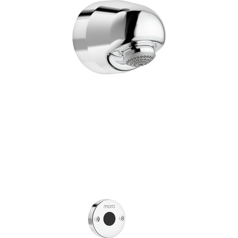 MORA tronic Compact Duschkopf WMS, m. Thermostat, Anschluss von hinten, Netzbetrieb (1/3)