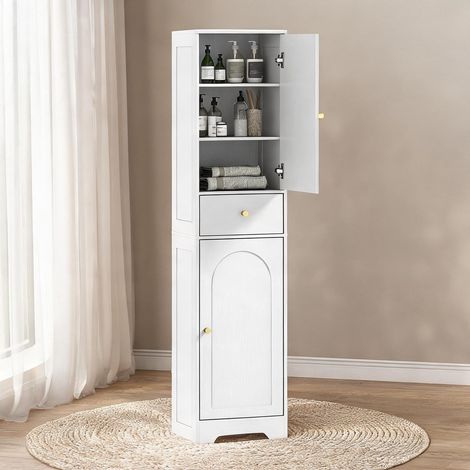 Armoire de rangement en panneau de particules 40 x 29,5 x 170 cm (1/5)