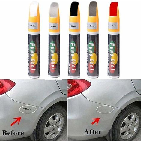 Peinture De Retouche pour Voiture, Stylo De Réparation De Rayures De Voiture, Stylo De Retouche Peinture Carrosserie De Voiture Noire Argent Blanc Rouge Gris