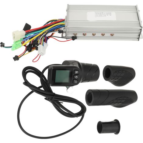 Kit contrôleur vélo électrique 36V 48V 1000W 38A, boîtier étanche 128DX, poignée demi-gaz, écran LCD, ensemble complet pour bicyclette motorisée (1/5)