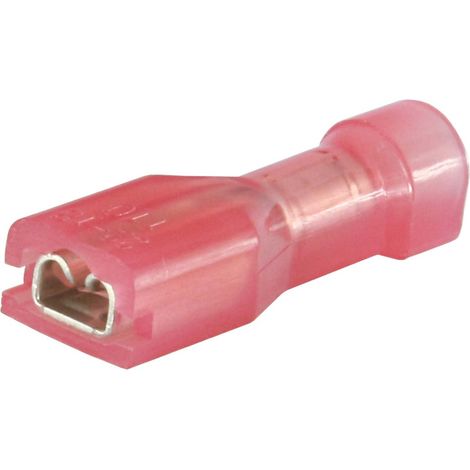 Cosse faston RS PRO, 22 18 AWG, Isolé, Rose ( Prix pour Sachet de 100 )