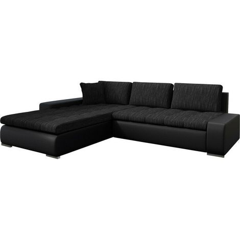 Canapé d'angle Comfivo 147, Soft 011 + Lawa 06, Fonction de couchage, Boîte de literie, 302x213x80cm, 0 (1/5)
