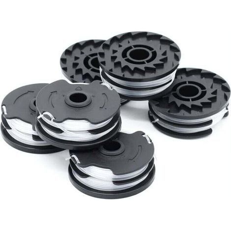 Lot de 6 bobines de fil de rechange pour débroussailleuse sans fil LIDL Parkside PRTA 20-Li A1, B2, C3, PRT 550 A1, A3, PRT 300 A1-2 x 4 m 1,6 mm-- (1/3)
