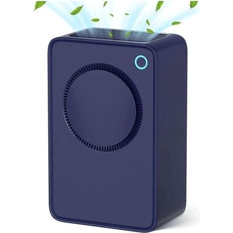 Petit déshumidificateur à semi-conducteur, absorbeur d'humidité, sécheur d'air électrique, réservoir d'eau de 1000 ml pour la maison, la cuisine et le bureau (couleur : bleu) (1/5)