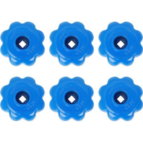 Lot de 12 poignées de vanne d'angle, manivelles en métal robustes et durables, compatibles avec vannes d'angle standard, installation facile. (1/5)