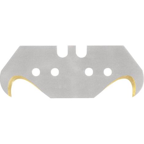 Lame crochue L482xl187xS065 mm titane avec poinçonnage 50 pièces/distributeur (1/2)
