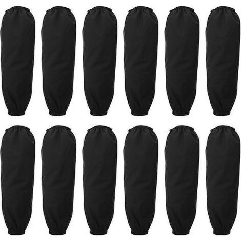 Set mit 6 wasserdichten und ölabweisenden Küchenhüllen für Restaurants – 40 x 19 x 0,5 cm – Schwarz (1/4)