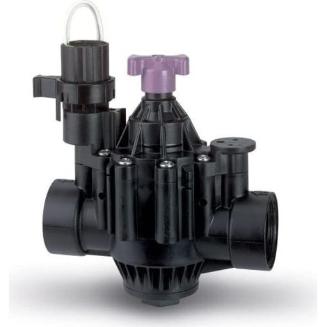1 Électrovanne 1½ Pouce, PVC Robuste, Pression 1-10 Bars, Noir, Pour Irrigation Jardin