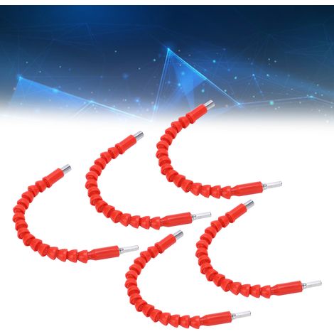 Universelle flexible Welle, universeller flexibler Wellenadapter, Verbindungswelle für Bohrmaschinen, Bohrmaschine, Akkuschrauber, flexible Welle, 295 mm (1/5)