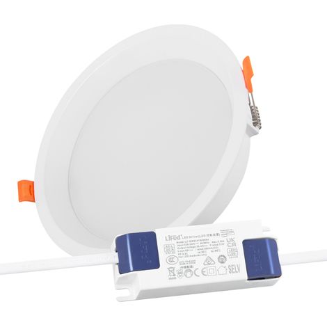 Downlight LED 20W 140Lm/W Driver LIFUD sans scintillement 4000ºK [HO-DL01-LI-20W-W]