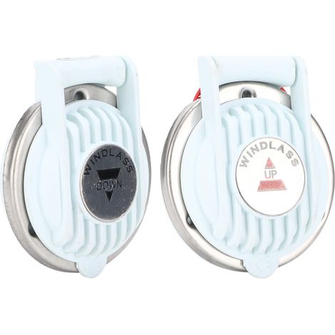 Commande à pied pour guindeau, 2 pièces, blanc, sans les mains, universel, bateau, navire, ancre, 12V/24V courant continu, monter et descendre (1/5)