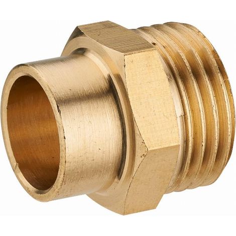 Manguito de latón roscado macho M3/4' (20x27) NOYON & THIEBAULT - para soldar - Ø 16 mm - 1121-2016L1