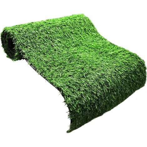 Chemin de Table en Tapis Gazon – 35cm x 120cm (13,8in x 48in) Faux Gazon pour Balcon, Herbe Synthétique Extérieur, Tapis Gazon pour Décorations (1/5)