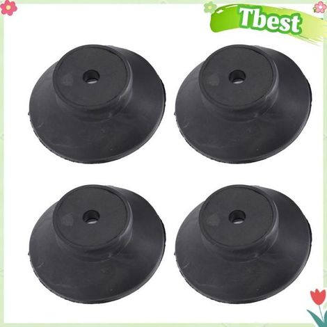 Pieds en caoutchouc de compresseur d'air 4 pièces, coussin de pied en corne, coussin d'absorption des chocs puissant pour (1/4)