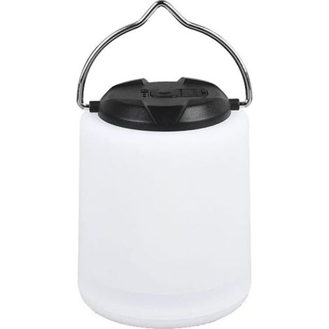 Lampe de Camping Rechargeable LED Portable, Étanche et Suspendue, 3 Modes d'Éclairage, Veilleuse pour Intérieur, Extérieur et Urgence, Forme Ovale (1/5)