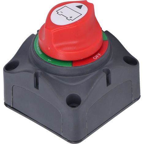 Interrupteur de déconnexion de batterie, boîtier ABS, goujon interne en cuivre rouge, interrupteur de coupure principal, sectionneur CC 12-48 V (1/5)