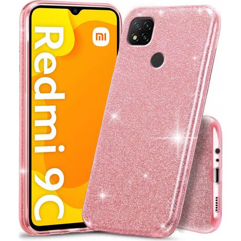 Glitzerhülle für Xiaomi Redmi 9C, Pink (1/3)