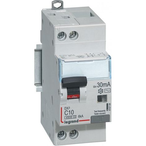 Legrand – Disjoncteur différentiel 40A type AC 30mA – 230V – Courbe C – Arrivée haute départ bas par bornes à vis – 2 modules