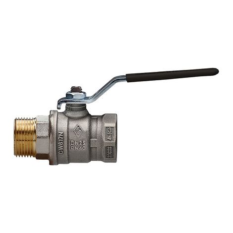 Valvola a sfera a passaggio totale mf leva acciaio junior sfer  1/2  DN 15  PN 40RB