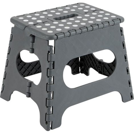 Marchepied pliant en polypropylène haute résistance 27x29x22cm – Antidérapant avec points en caoutchouc – Charge maximale 150kg – - tb-027 (1/5)