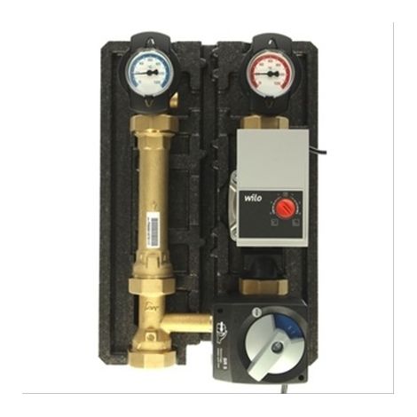 Circuit de chauffage mélangé HeatBlocECO avec circulateur Wilo Yonos Para RS25-6