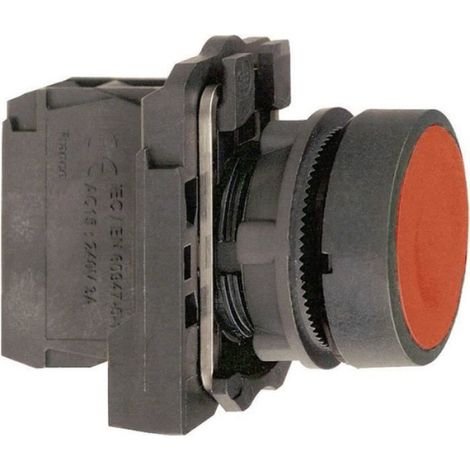 Schneider Electric XB5AA42 Harmony XB5AA42 Bouton poussoir à pression actionneur plat 1 bouton rouge décrochage par pre