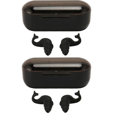 paires de bouchons d'oreille en silicone pour dormir, réduction du bruit NRR 40 dB, triple protection, réutilisables (1/5)