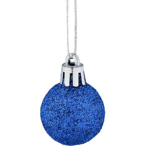 Set di 96 palline di Natale decorative varie per abete glitterate lucide opache 4 x 3 cm in plastica rossa 130015850