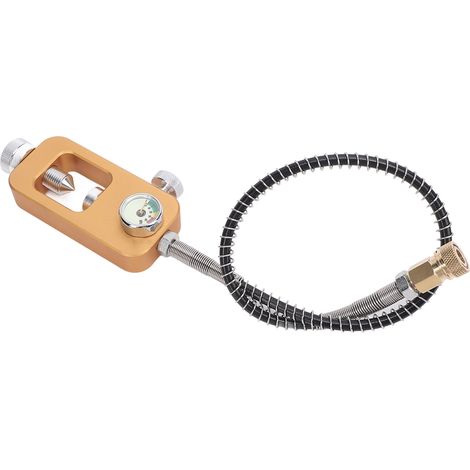 Adaptateur de Bouteille de Plongée avec Indicateur de Pression 40MPa et Tube de Connexion 8mm Universal pour 0.5L et 1L (1/4)