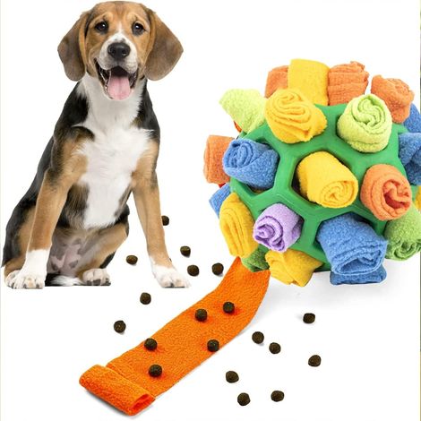 Dog Sniffing Ball, Interactive Dog Toy, Puzzle Toy to Encourage Natural Food-Seeking Skills, Feeding Mat (Green) (1/5)