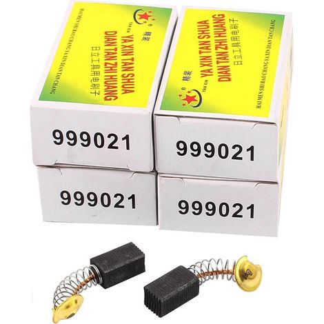 5 paires Balais de Charbon Moteur 6 mm x 7 mm x 13 mm pour perceuse électrique moteur outil électrique rotatif gris 999-021 (1/2)