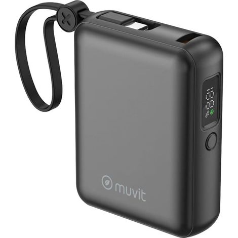 Powerbank 10000mAh Muvit For Change MCCHP0014/ 35W/ Negra