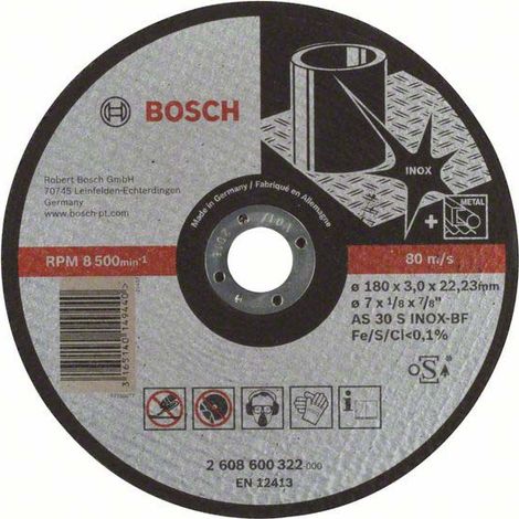 Bosch PRO Stainless Steel Trennscheibe 180 x 3 x 22,23 mm - 2608600322