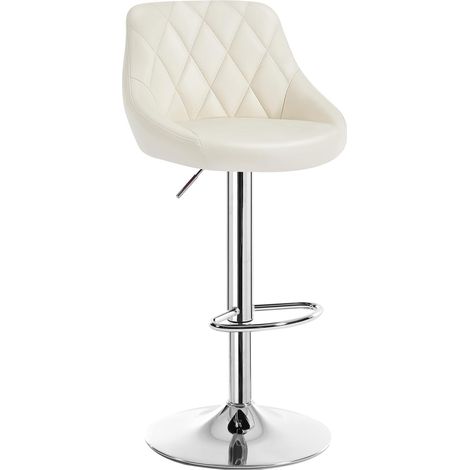 WOLTU 1 pcs bar stools chairs Breakfast Dining stools chairs for Kitchen Adjustable Cream
