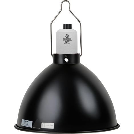 E27 Luminaire Dôme Aluminium 250W pour Reptiles, Convient aux Lampes Chauffantes pour Tortues, UVA UVB, Infrarouges, Céramiques (1/5)