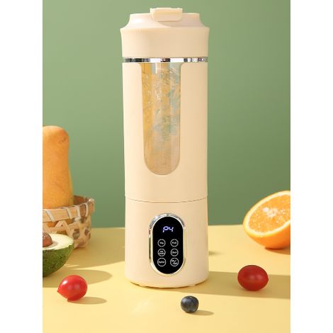 Mini liquidificador portátil para frutas e vegetais, sem fio, recarregável via USB, ideal para uso doméstico e no escritório. (1/5)