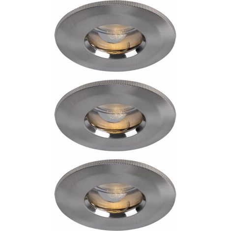 Lot de 3 spots LED encastrables extérieur zone plafond éclairage IP65 salle de bain 994.61 (1/5)