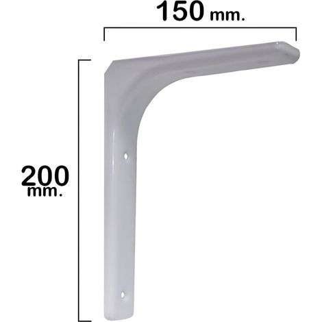 Palomilla Reforzada Blanca   200x150 mm.