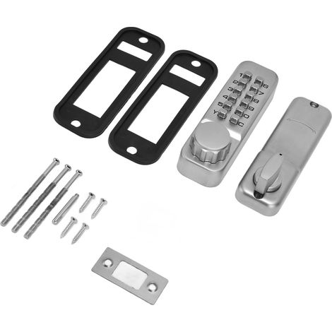 Serrure de porte à code en alliage de zinc, sans clé, étanche pour maison et bureau (1/5)