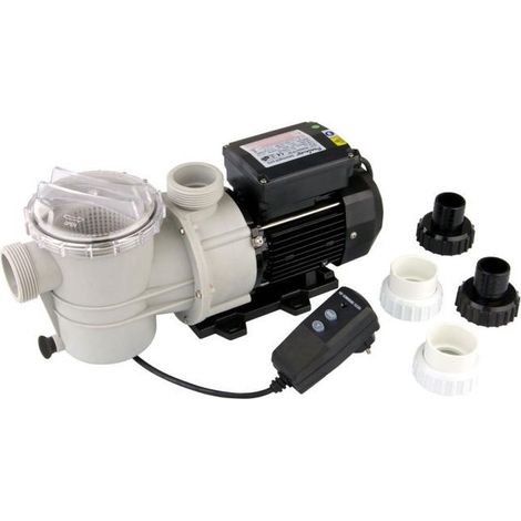 Ubbink – Pompe pour piscine 21.6 m3/h – Débit max 21.600 l/h – Puissance 1.5 cv – Protection thermique automatique – Raccords 38/50 mm (1/10)