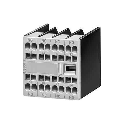 Siemens Interruptor auxiliar 2NA+2NC Trayectos de corriente:1NC, 1NA para contactores auxiliares/de motor S00/S0, 3RH29112HA22