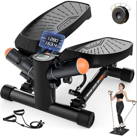 Mini Stepper pour la Maison avec Power Ropes Stepper Fitness Up Down Swing avec écran Intelligent pour la Maison, Home Trainer (1/5)