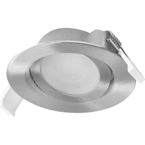 OSRAM HOMELIGHTING 4099854595721 Faretto da soffitto, Faretto LED da soffitto Nickel satinato (1/5)
