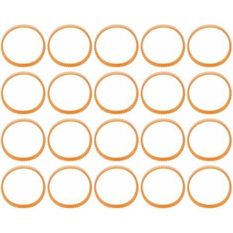 20 pièces Courroie de rabotage électrique Courroies d'entraînement de transmission en néoprène pour rabot électrique 9.4in dcirconférence - (1/5)