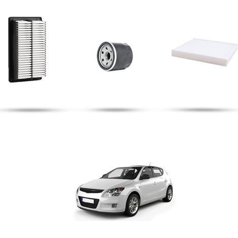 Kit tagliando 3 filtri compatibile con Hyundai  i30 1.6 90kw dal 2007 (1/5)