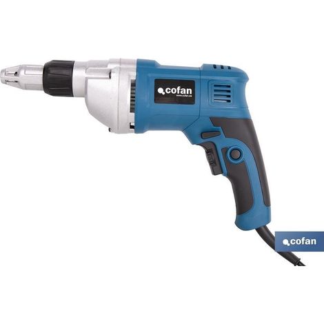 Atornillador para pladur 600 W, velocidad variable 0-2400 rpm, portapuntas 1/4 (1/4)